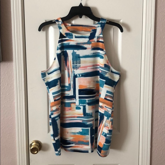 Anthropologie Tops - New Anthropologie Deletta Watercolor Print Tank